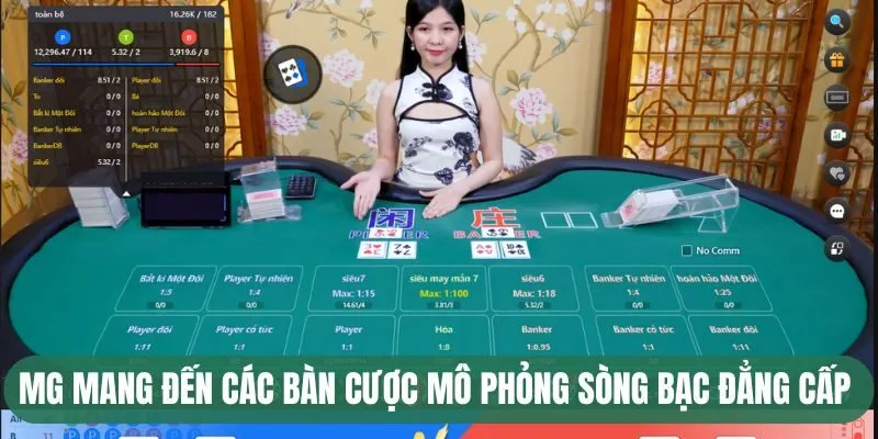MG Casino - Sảnh Giải Trí Tín Đồ Cá Cược Không Thể Bỏ Qua 2 MG mang đến các bàn cược mô phỏng sòng bạc đẳng cấp